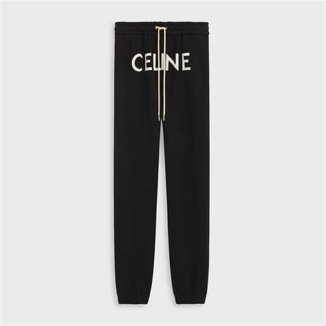 celine black sweatpants|celine track pants.